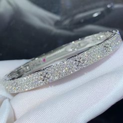 Roberto Coin Love In Verona 18k White Gold Diamond Bangle 8883010awbax (2)