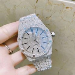 Audemars Piguet Royal Oak Iced Out Bustdown Diamond Stainless Steel Automatic 41mm Watch 15400st (2)