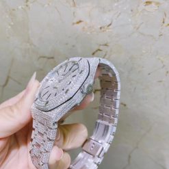 Audemars Piguet Royal Oak Iced Out Bustdown Diamond Stainless Steel Automatic 41mm Watch 15400st (3)