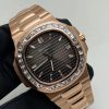 Patek Philippe Nautilus 5723/1R-010 18K Rose Gold Brown Dial Diamond-Set Bezel