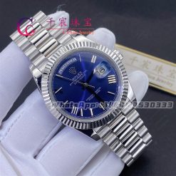 Rolex Day-Date 40mm Watch 18K White Gold Blue Dial M228239-0007