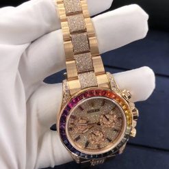 Rolex Cosmograph Daytona Rainbow Rose Gold Pave Diamonds 116595rbow 0002 (3)