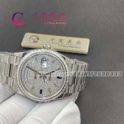 Rolex Day Date 40mm 18k White Gold 228349rbr 0036 (5)