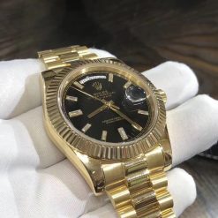 Rolex Day Date 40 228238 Yellow Gold Black Diamond Dial (4)