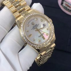 Rolex Day Date 36 Oyster 36mm Yellow Gold And Diamonds M128348rbr 0017 (2)