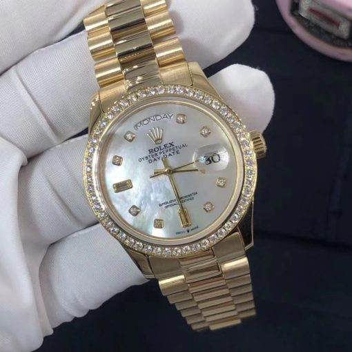 Rolex Day Date 36 Oyster 36mm Yellow Gold And Diamonds M128348rbr 0017 (3)