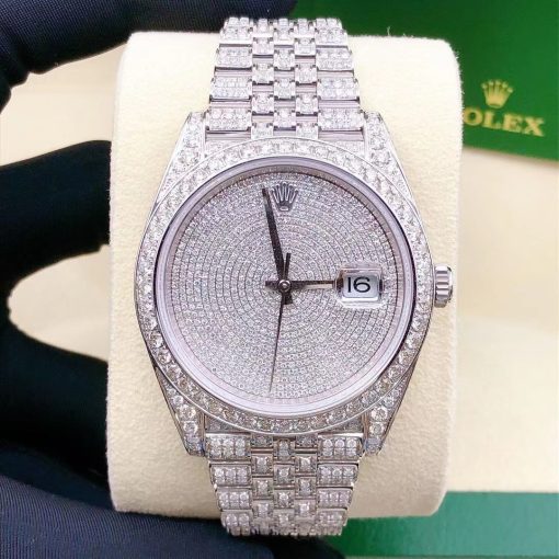 Rolex Datejust 41 Oystersteel Jubilee Custom Diamond Set Covert Dial