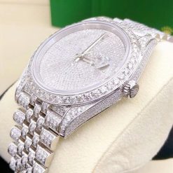 Rolex Datejust 41 Oystersteel Jubilee Custom Diamond Set Covert Dial (4)