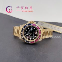 Rolex Gmt Master Ii M126755saru 0003 40mm 18k Yellow Gold Black Dial (17)