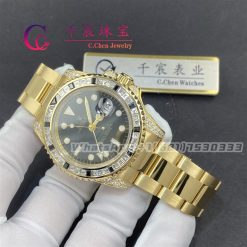 Rolex Gmt Master Ii Oyster Perpetual 18k Yellow Gold 40mm 116758 Sanr (7)