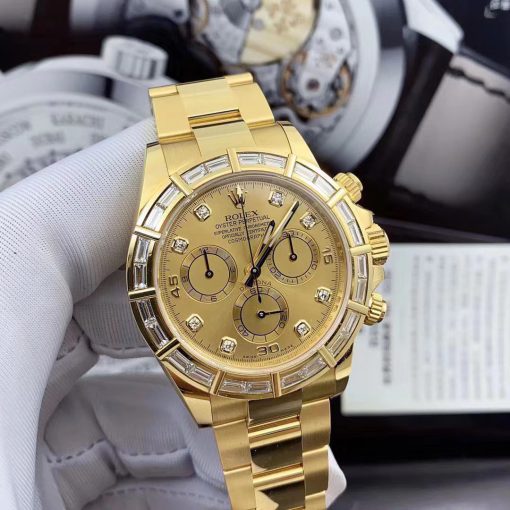 Rolex Daytona 116568 Yellow Gold Champagne Dial Diamonds