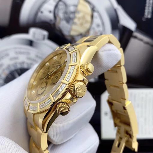 Rolex Daytona 116568 Yellow Gold Champagne Dial Diamonds (2)