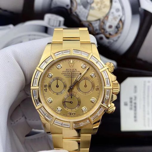 Rolex Daytona 116568 Yellow Gold Champagne Dial Diamonds (4)