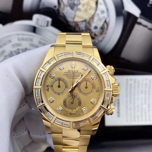 Rolex Daytona 116568 Yellow Gold Champagne Dial Diamonds (7)