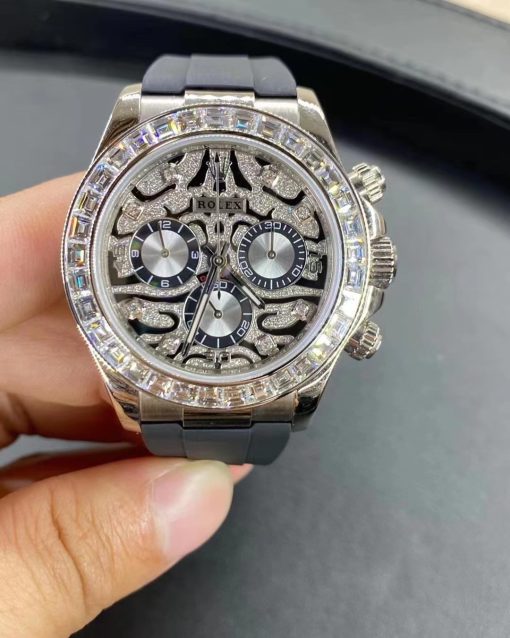 Rolex Cosmograph Daytona Diamond Bezel Eye Of The Tiger Dial White Gold 116589 Tbr (2)