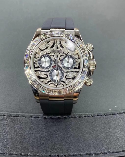 Rolex Cosmograph Daytona Diamond Bezel Eye Of The Tiger Dial White Gold 116589 Tbr (4)