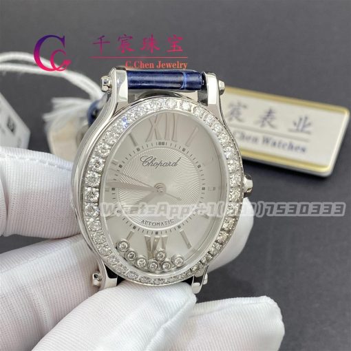 Chopard Happy Sport 29 X 31mm Automatic Lucent Steel Diamonds 278602 3003 (5)