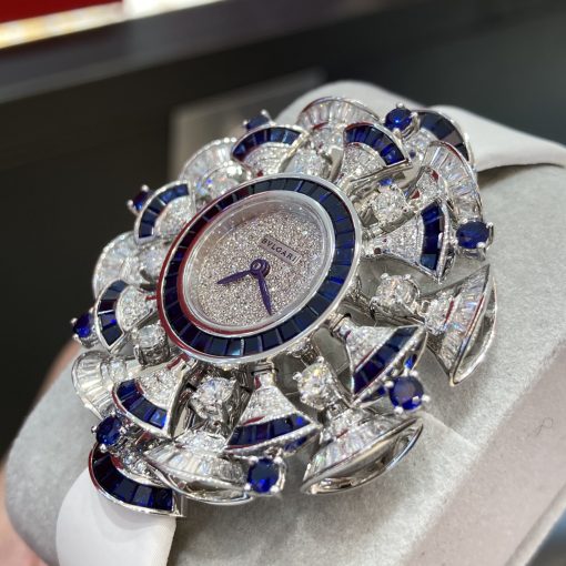 Bvlgari Divas Dream Watch White Gold And Diamonds And Sapphires (3)