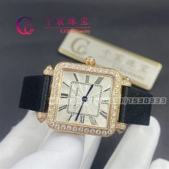 Charles Oudin Pansy Retro Black Straps Rose Watch Roman Style – 24mm