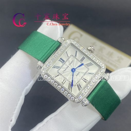 Charles Oudin Pansy Retro Green Straps Watch Medium 24mm (5)