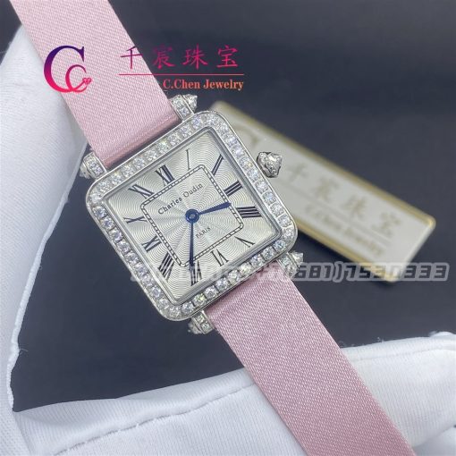 Charles Oudin Pansy Retro Pink Straps Watch Medium 24mm (3)