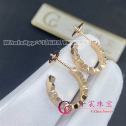 Chaumet Paris Bee My Love Hoop Earrings Rose Gold And Diamonds 084809 (10)