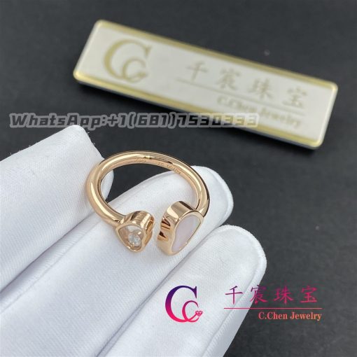 Chopard Happy Hearts Ring Rose Gold Mother Of Pearl 829482 5300 (4)