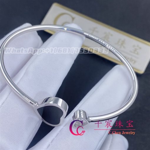 Chopard Happy Hearts Bangle White Gold Onyx 857482 1200 (2)