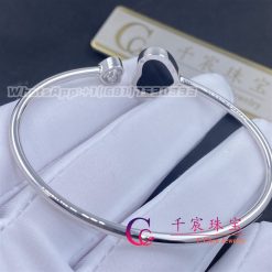 Chopard Happy Hearts Bangle White Gold Onyx 857482 1200 (4)