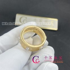 Buccellati Diamond Yellow Gold Wedding Band Ring (3)