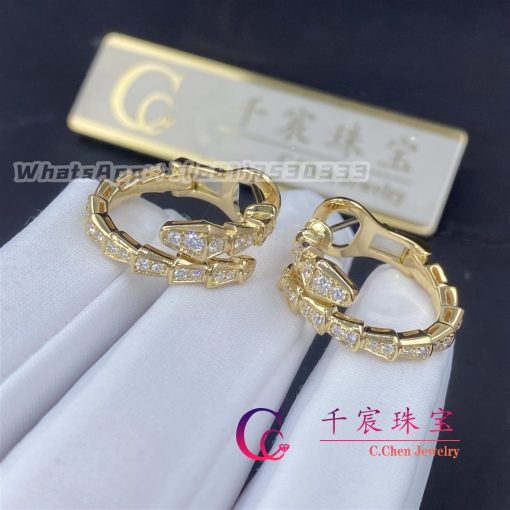 Bulgari Serpenti Viper Yellow Gold Earrings (5)