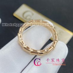 Bulgari Serpenti Viper Wedding Band In 18 Kt Rose Gold Ref 349640 (6)