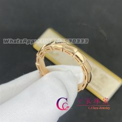 Bulgari Serpenti Viper wedding band in 18 kt rose gold 349640