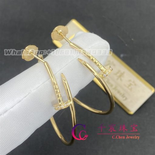 Cartier Juste Un Clou Earrings Yellow Gold Diamonds B8301225 (5)