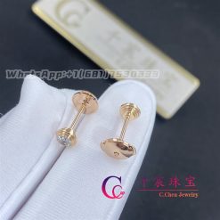 Cartier Damour Earrings Xs Rose Gold Diamond B8301214 (4)