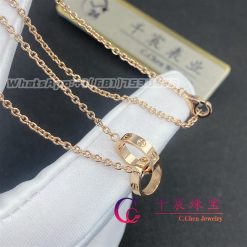 Cartier Love Necklace In 18K Rose Gold B7212300