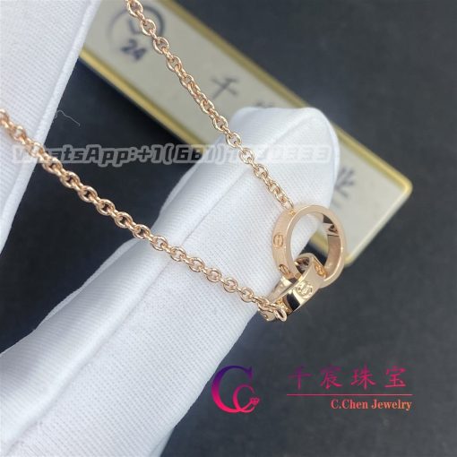 Cartier Love Necklace In 18k Rose Gold B7212300 (3)