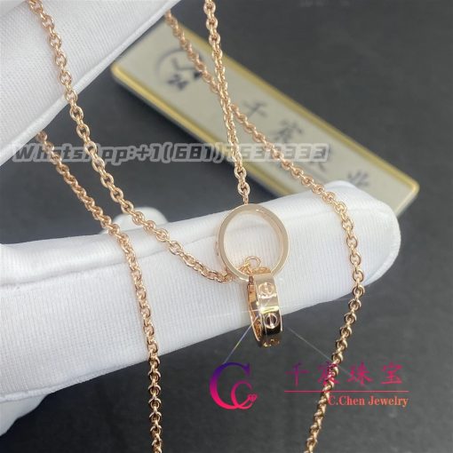 Cartier Love Necklace In 18k Rose Gold B7212300 (4)