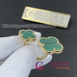 Van Cleef Arpels Magic Alhambra Between The Finger Ring 18k Yellow Gold Malachite Vcaro3mi00 (4)