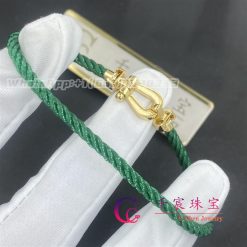 Fred Force 10 Bracelet 18k Yellow Gold And Diamonds Medium Model Emerald Cable 0b0070 6b1087 (5)