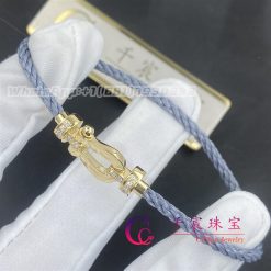 Fred Force 10 Bracelet 18k Yellow Gold And Diamonds Medium Model Storm Grey Cable 0b0070 6b1075 (4)