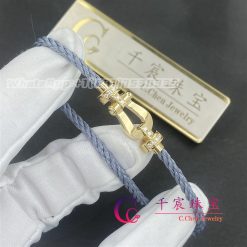 Fred Force 10 Bracelet 18k Yellow Gold And Diamonds Medium Model Storm Grey Cable 0b0070 6b1075 (5)