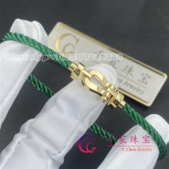 Fred Force 10 Bracelet 18k Yellow Gold Medium Model Emerald Cable 0b0069 6b1087 (1)