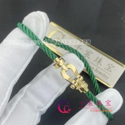 Fred Force 10 Bracelet 18k Yellow Gold Medium Model Emerald Cable 0b0069 6b1087 (2)