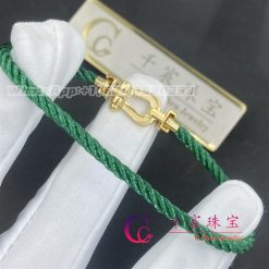 Fred Force 10 Bracelet 18k Yellow Gold Medium Model Emerald Cable 0b0069 6b1087 (3)