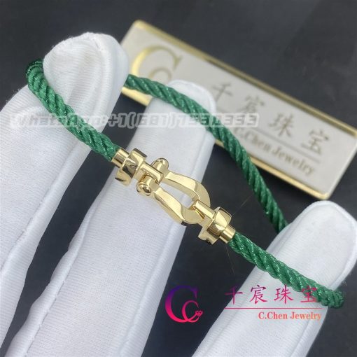 Fred Force 10 Bracelet 18k Yellow Gold Medium Model Emerald Cable 0b0069 6b1087 (4)