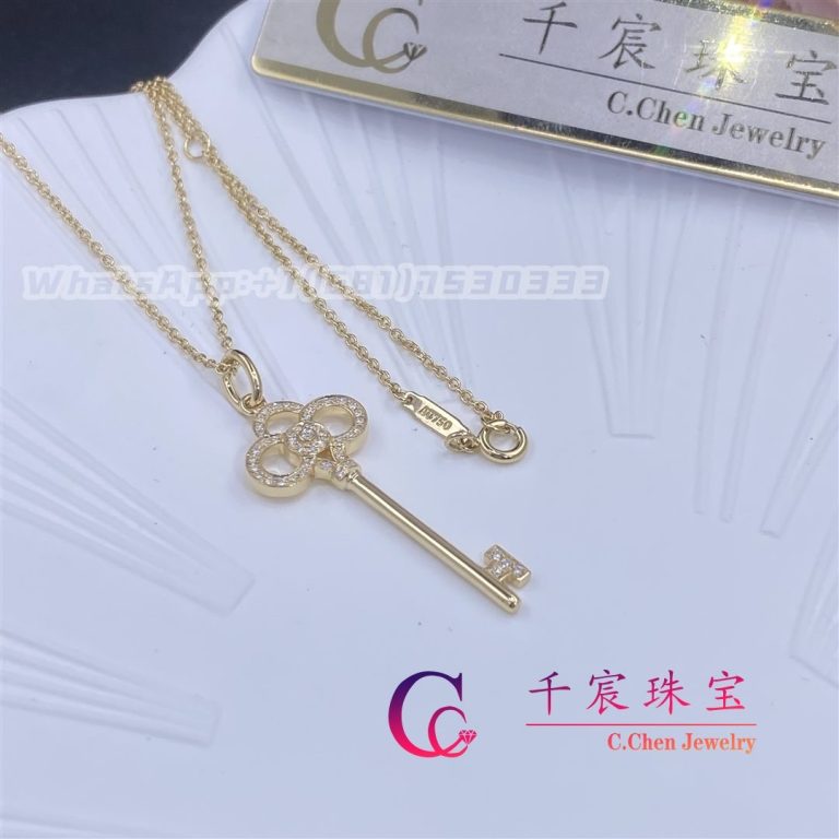 Tiffany Keys Crown Key in Yellow Gold with Diamonds GRP03004 – C Chen ...