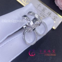 Cartier Love Earrings 18k White Gold B8301500