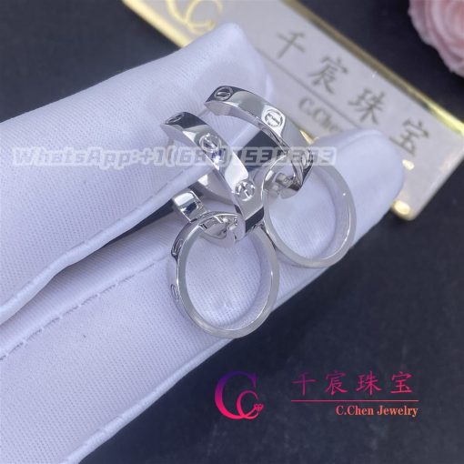 Cartier Love Earrings 18k White Gold B8301500