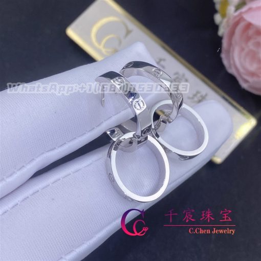 Cartier Love Earrings 18k White Gold B8301500 (3)